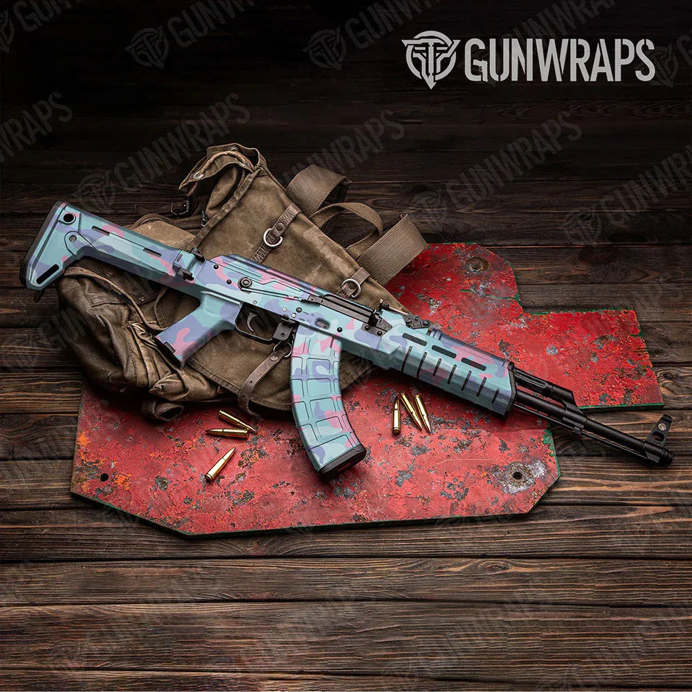 Classic Cotton Candy AK-47 Gun Skin Vinyl Wraps