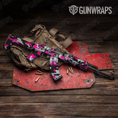 Classic Magenta Tiger AK-47 Gun Skin Vinyl Wraps