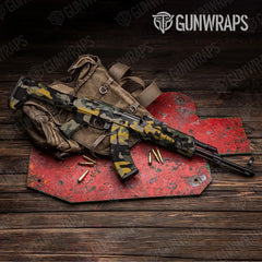 Classic Militant Yellow AK-47 Gun Skin Vinyl Wraps