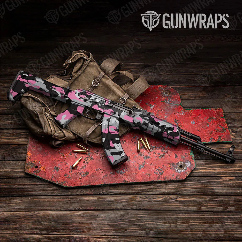 Classic Pink Tiger AK-47 Gun Skin Vinyl Wraps