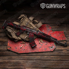Classic Vampire Red AK-47 Gun Skin Vinyl Wraps