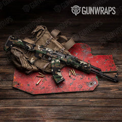 Classic Woodland AK-47 Gun Skin Vinyl Wraps