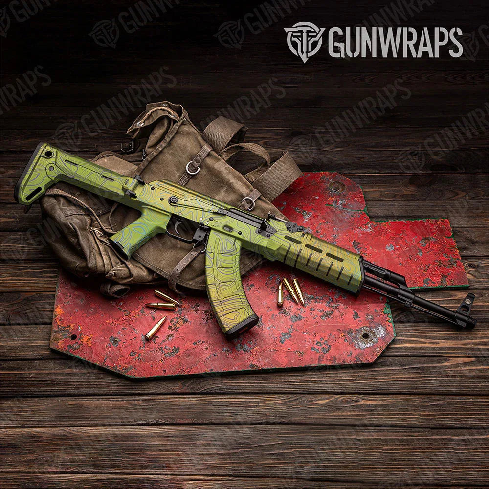 Damascus Carnival AK-47 Gun Skin Vinyl Wraps