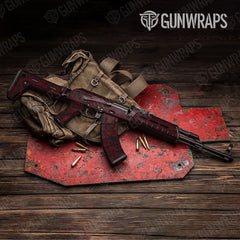 Digital Vampire Red AK-47 Gun Skin Vinyl Wraps