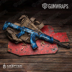 Kryptek Blue Lightning AK-47 Gun Skin Vinyl Wraps