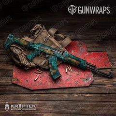 Kryptek Turquoise AK-47 Gun Skin Vinyl Wraps