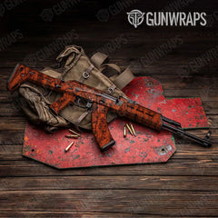 Nature Orange Forest AK-47 Gun Skin Vinyl Wraps