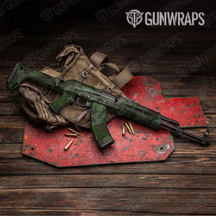 Ragged Army Dark Green AK-47 Gun Skin Vinyl Wraps