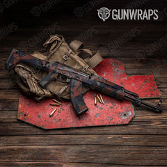 Ragged Blue Copper AK-47 Gun Skin Vinyl Wraps