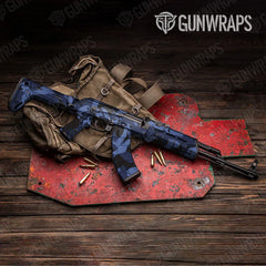Ragged Blue Midnight AK-47 Gun Skin Vinyl Wraps