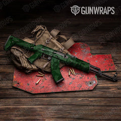 Ragged Elite Green AK-47 Gun Skin Vinyl Wraps