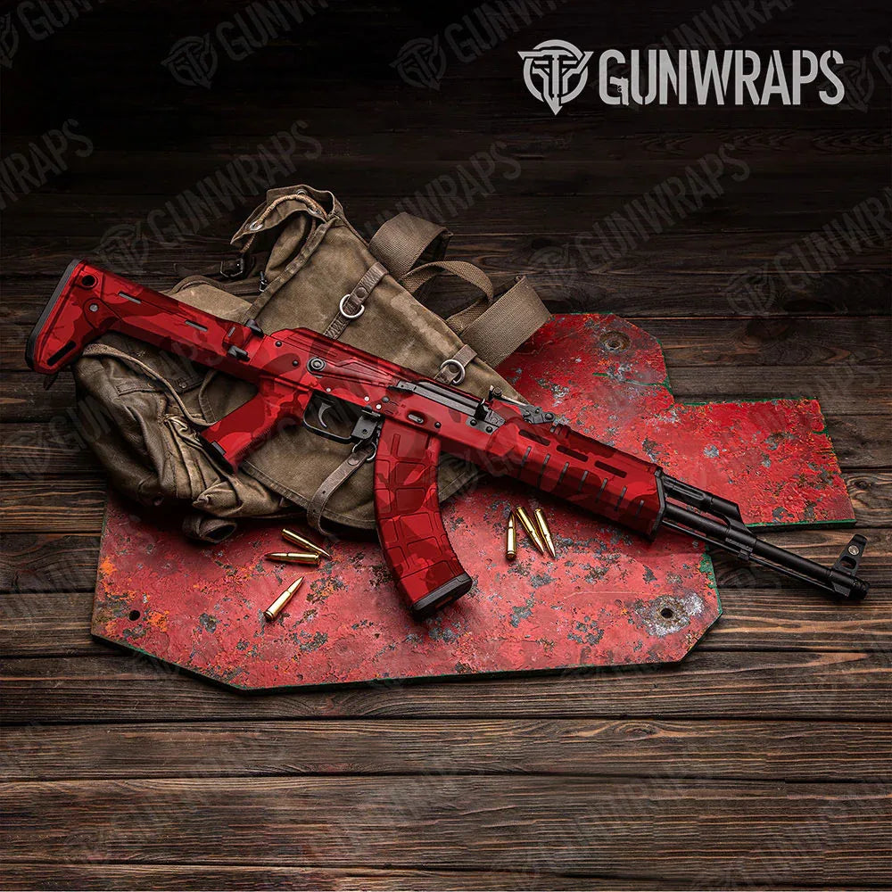 Ragged Elite Red AK-47 Gun Skin Vinyl Wraps