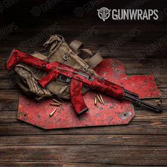 Ragged Elite Red AK-47 Gun Skin Vinyl Wraps