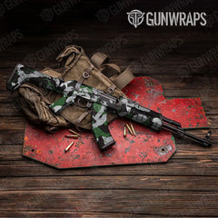 Ragged Green Tiger AK-47 Gun Skin Vinyl Wraps