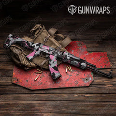 Ragged Pink Tiger AK-47 Gun Skin Vinyl Wraps