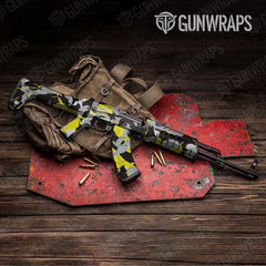 Ragged Yellow Tiger AK-47 Gun Skin Vinyl Wraps