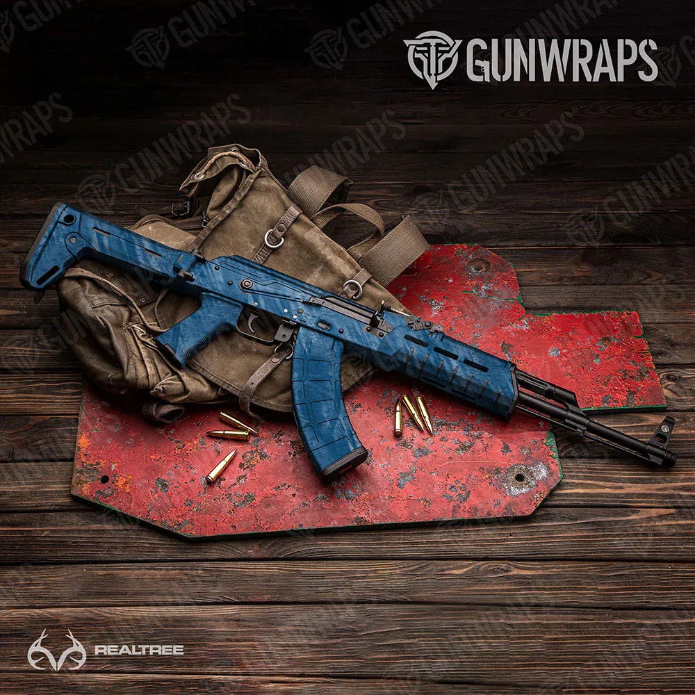 Realtree Fishing Blue AK-47 Gun Skin Vinyl Wraps
