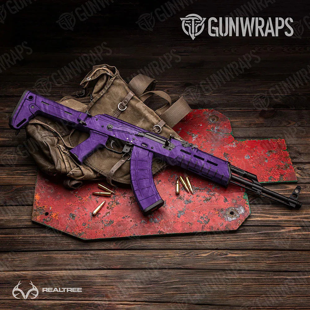 Realtree Fishing Purple AK-47 Gun Skin Vinyl Wraps