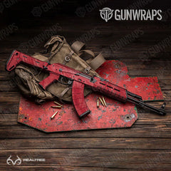Realtree Fishing Red AK-47 Gun Skin Vinyl Wraps