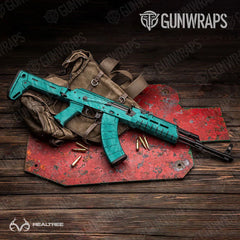 Realtree Fishing Tiffany Blue AK-47 Gun Skin Vinyl Wraps