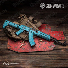 Realtree WAV3 Light Blue AK-47 Gun Skin Vinyl Wraps