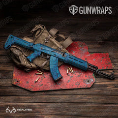Realtree WAV3 Standard Blue AK-47 Gun Skin Vinyl Wraps