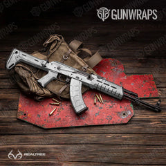 Realtree WAV3 White AK-47 Gun Skin Vinyl Wraps