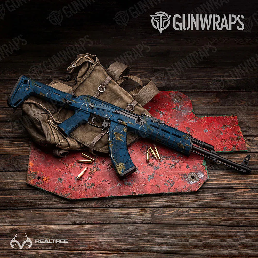 Realtree XTRA Colors Blue AK-47 Gun Skin Vinyl Wraps