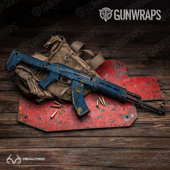 Realtree XTRA Colors Blue AK-47 Gun Skin Vinyl Wraps
