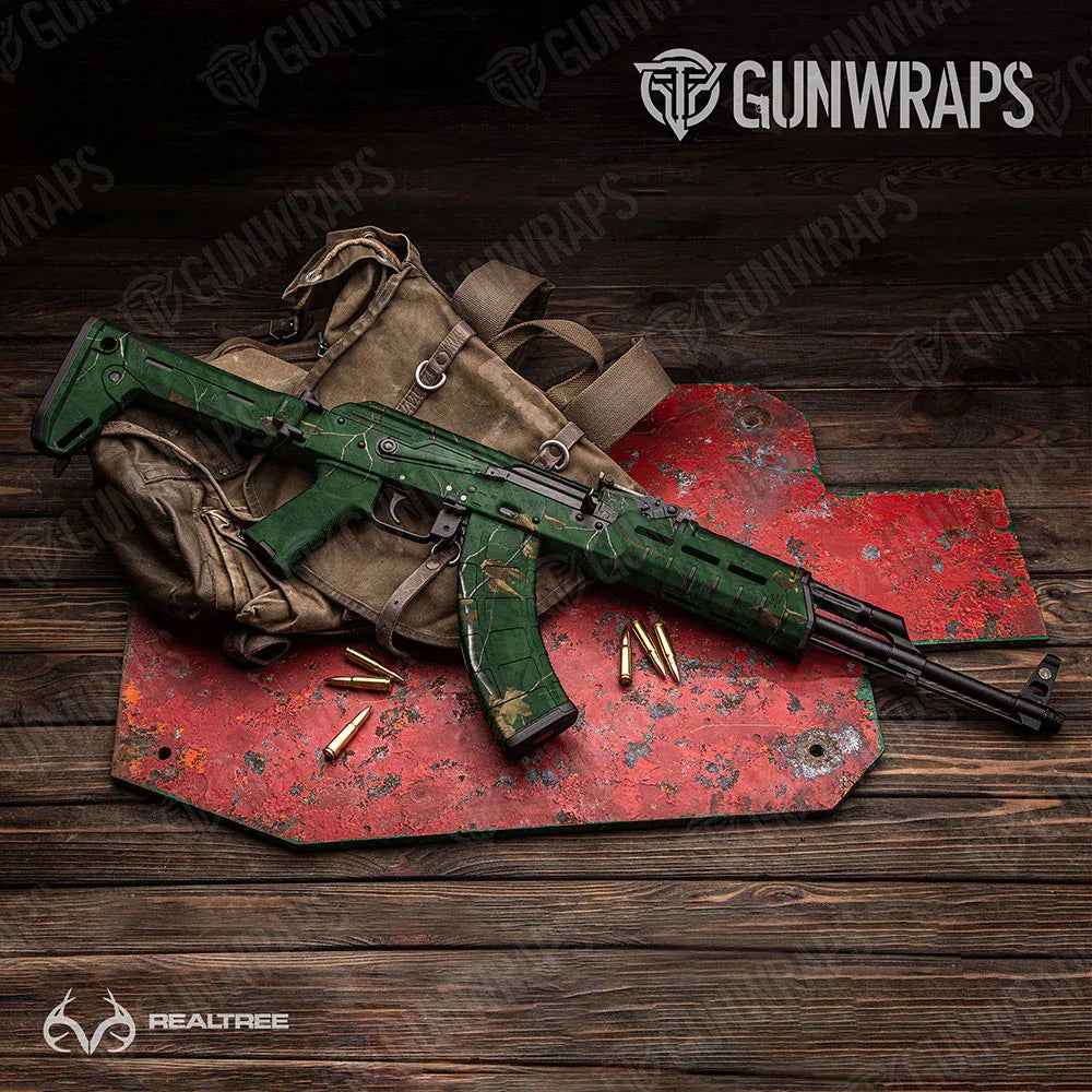 Realtree XTRA Colors Green AK-47 Gun Skin Vinyl Wraps
