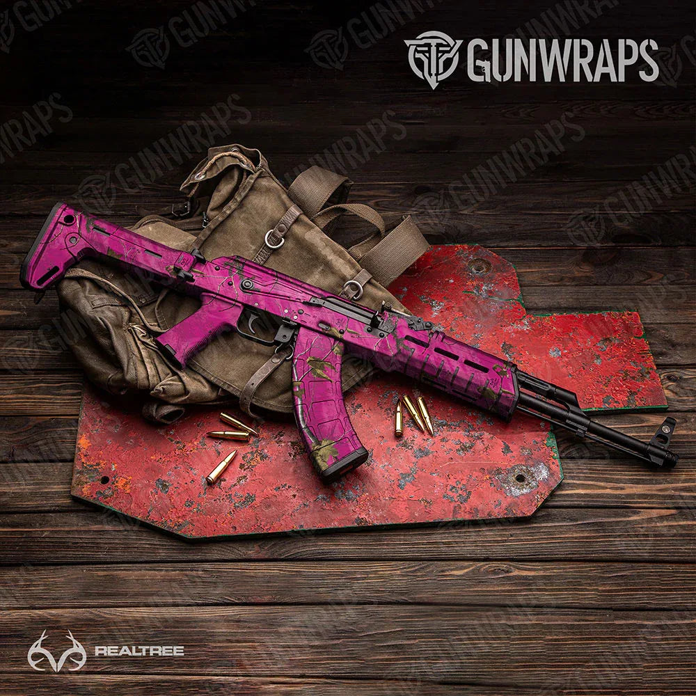 Realtree XTRA Colors Magenta AK-47 Gun Skin Vinyl Wraps