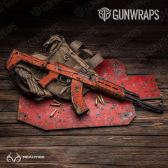 Realtree XTRA Colors Orange AK-47 Gun Skin Vinyl Wraps
