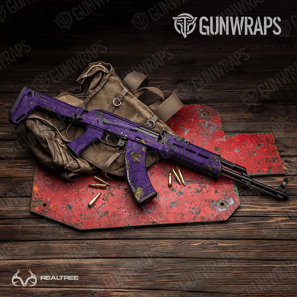 Realtree XTRA Colors Purple AK-47 Gun Skin Vinyl Wraps