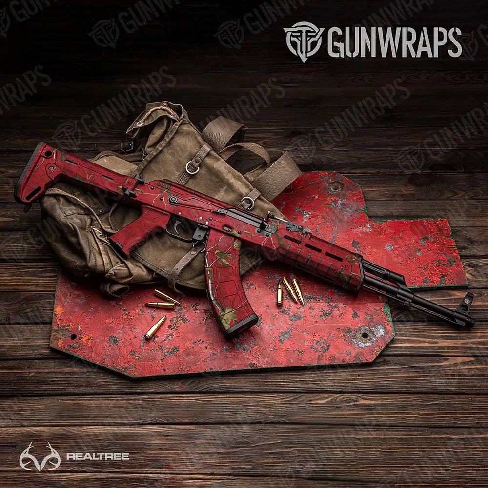 Realtree XTRA Colors Red AK-47 Gun Skin Vinyl Wraps