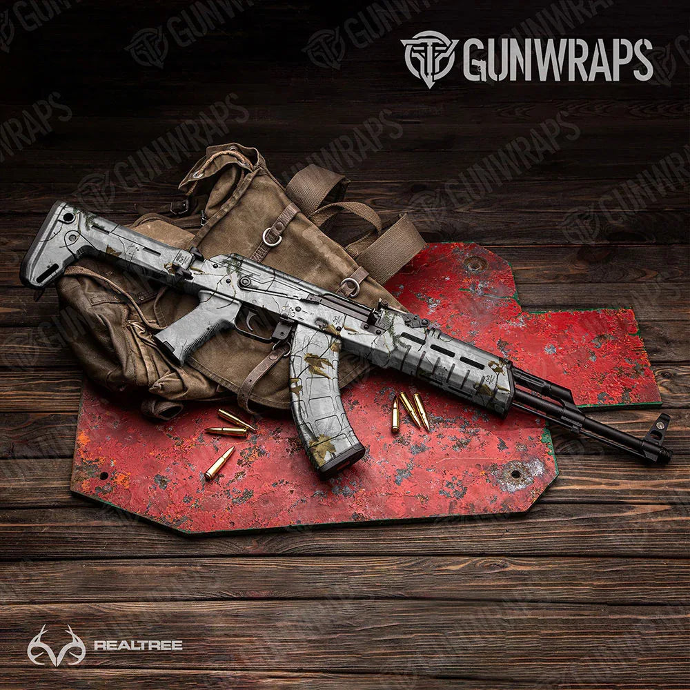 Realtree XTRA Colors Snow AK-47 Gun Skin Vinyl Wraps