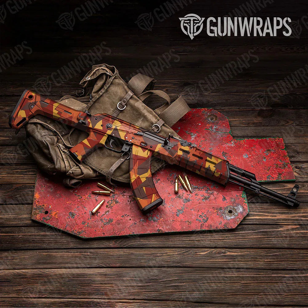 Shattered Autumn AK-47 Gun Skin Vinyl Wraps