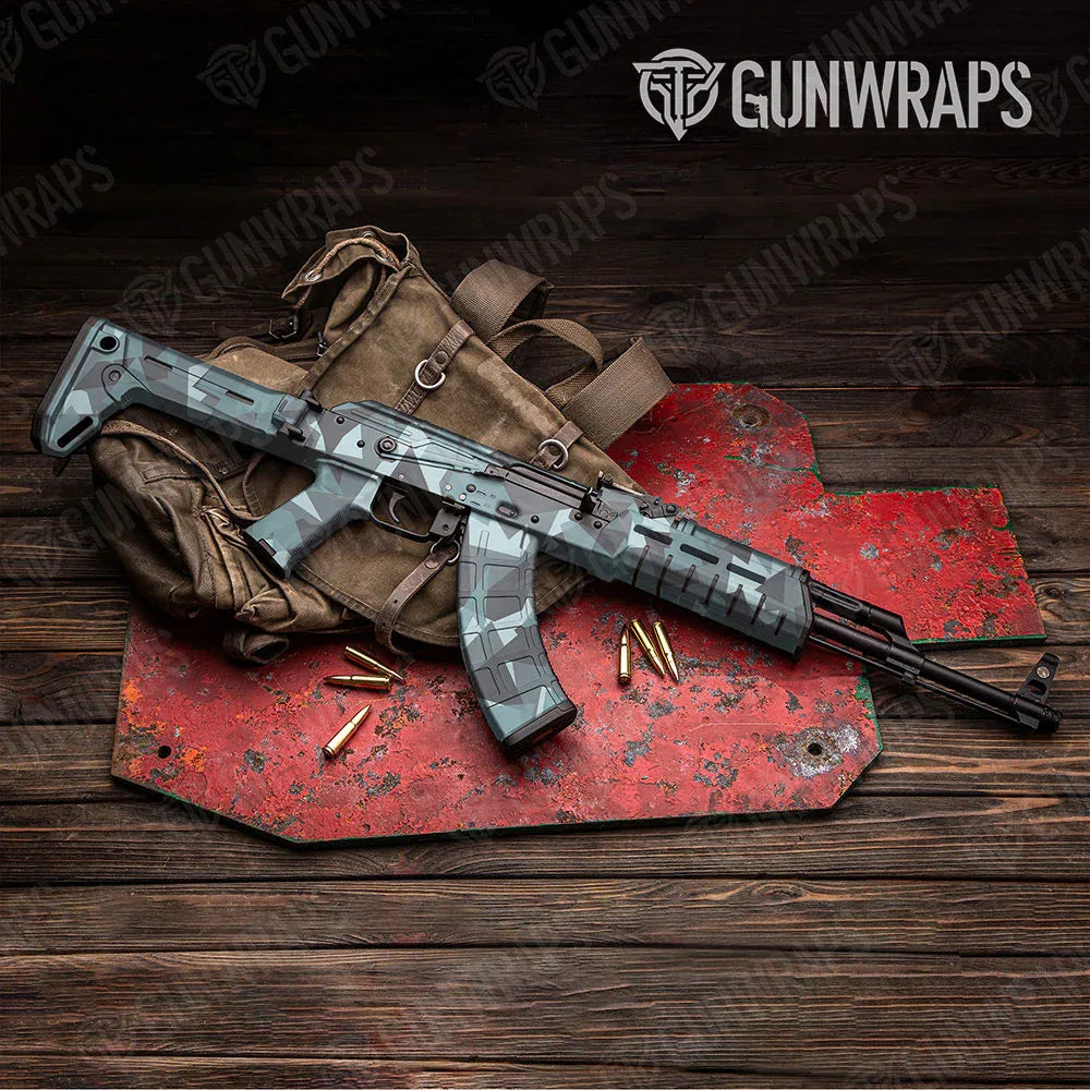 Shattered Overcast AK-47 Gun Skin Vinyl Wraps
