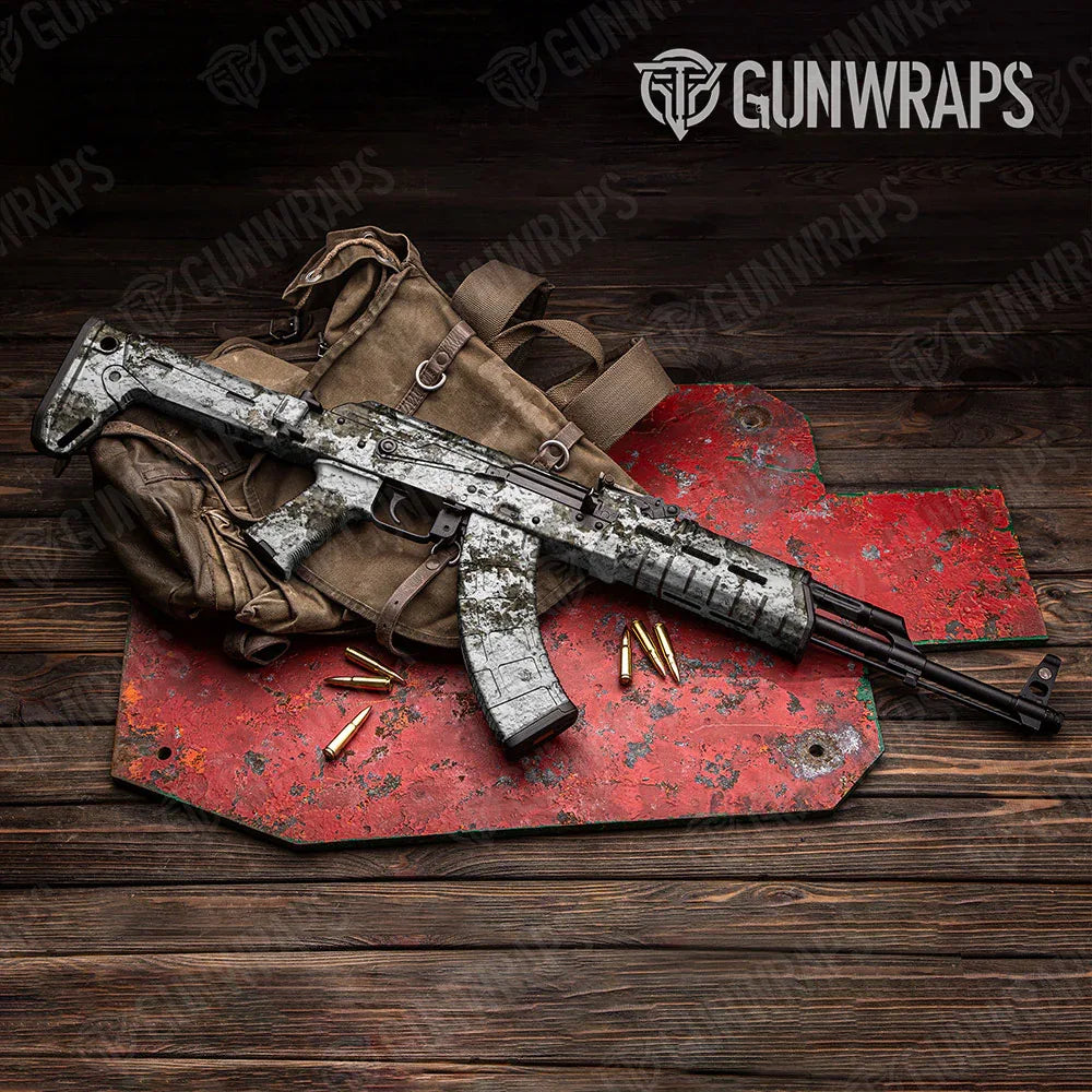 Substrate Snowfall AK-47 Gun Skin Vinyl Wraps
