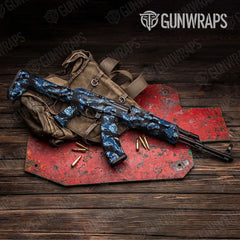 Vietnam Tiger Stripe Baby Blue AK-47 Gun Skin Vinyl Wraps