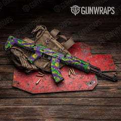 Vietnam Tiger Stripe Mardi Gras AK-47 Gun Skin Vinyl Wraps