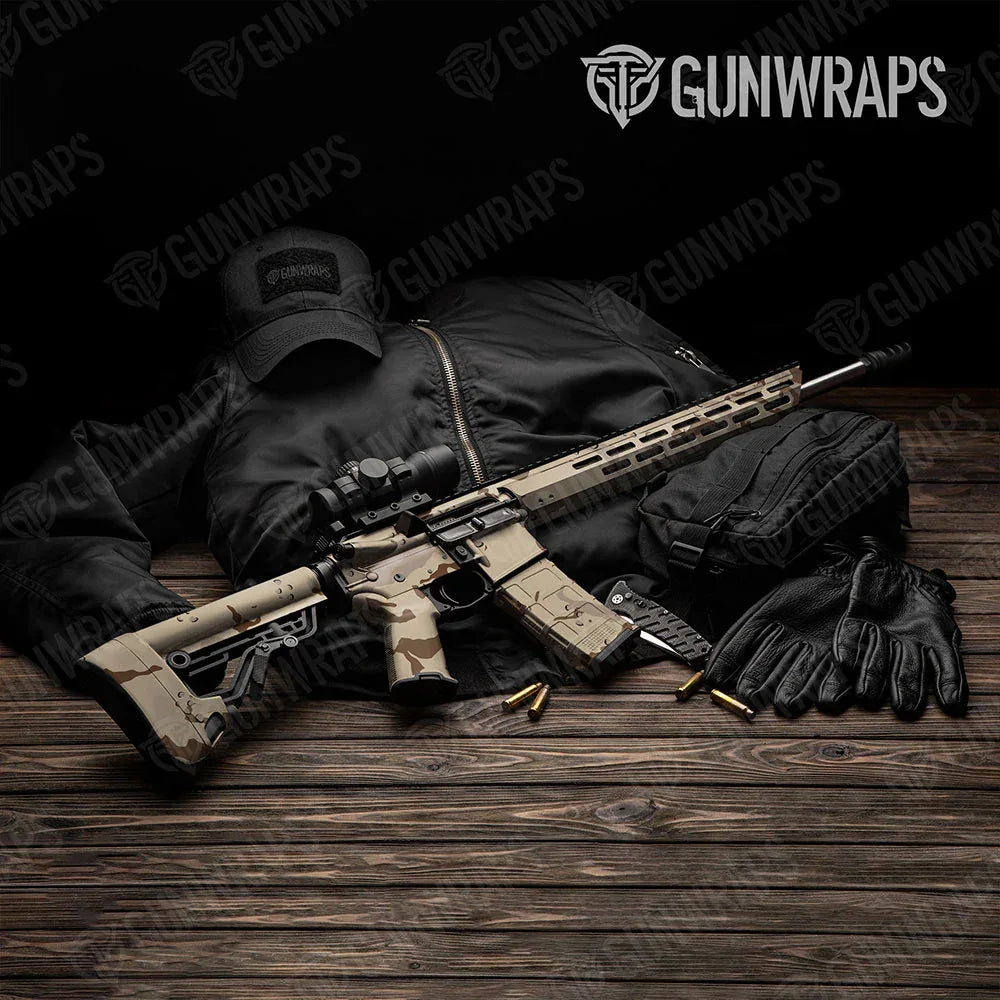 Battle Storm Original Desert AR-15 Gun Skin Vinyl Wraps