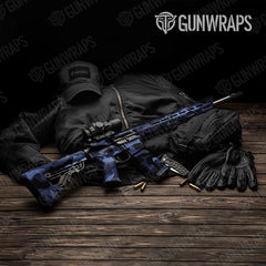 Classic Blue Midnight AR-15 Gun Skin Vinyl Wraps