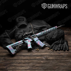 Classic Cotton Candy AR-15 Gun Skin Vinyl Wraps