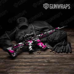 Classic Magenta Tiger AR-15 Gun Skin Vinyl Wraps