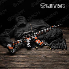 Classic Orange Tiger AR-15 Gun Skin Vinyl Wraps