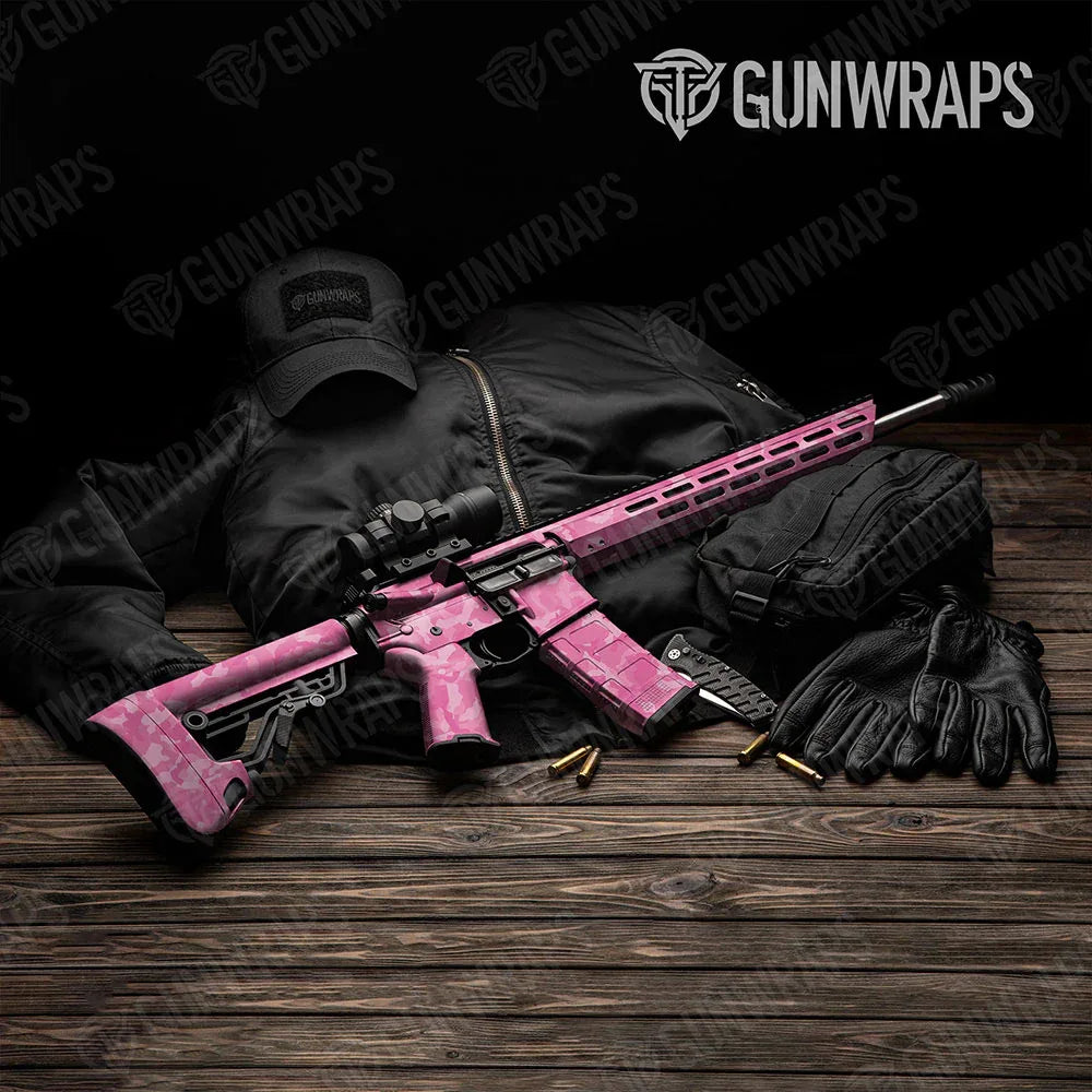 Erratic Elite Pink AR-15 Gun Skin Vinyl Wraps