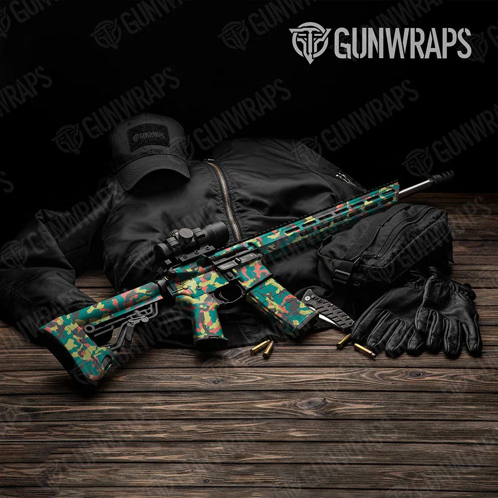 Erratic Fiesta AR-15 Gun Skin Vinyl Wraps