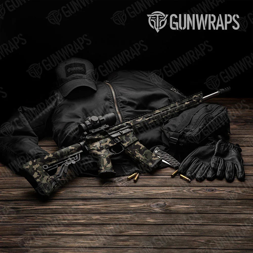 Erratic Militant Green AR-15 Gun Skin Vinyl Wraps