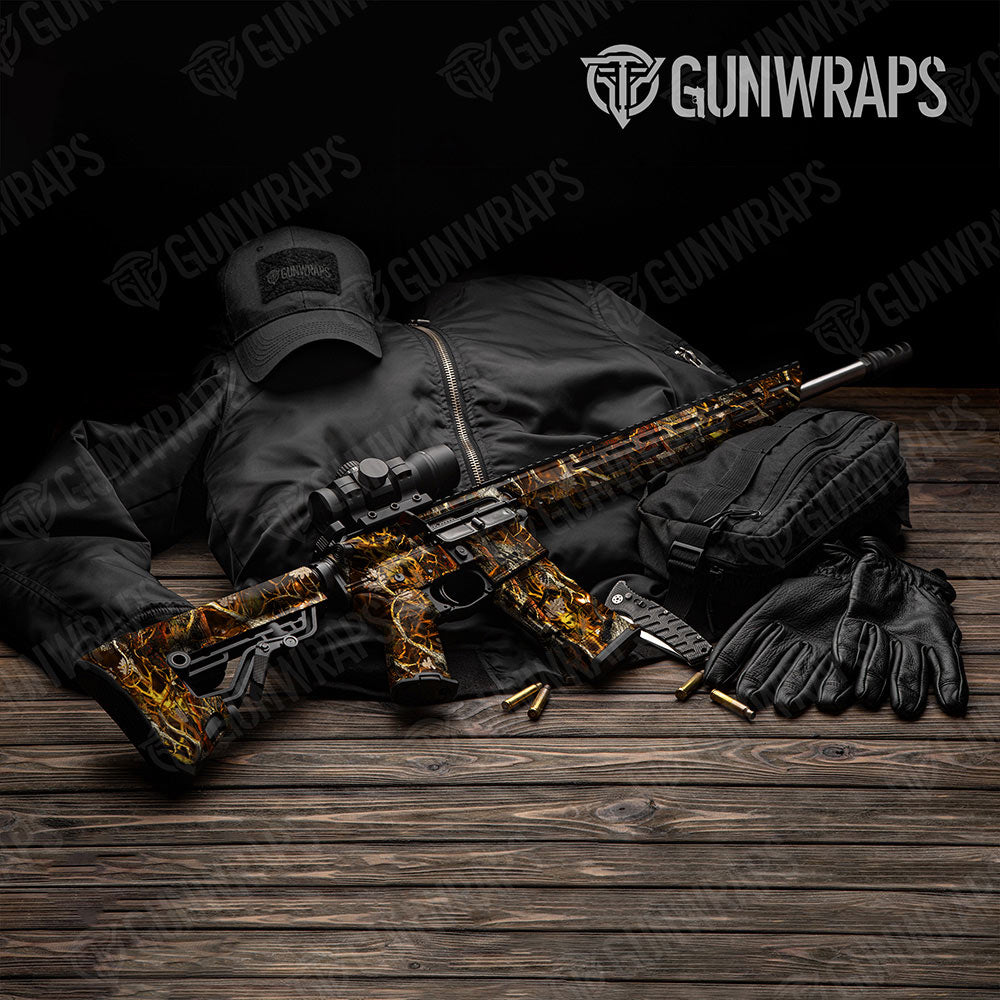 Nature Burning Voodoo AR-15 Gun Skin Vinyl Wraps