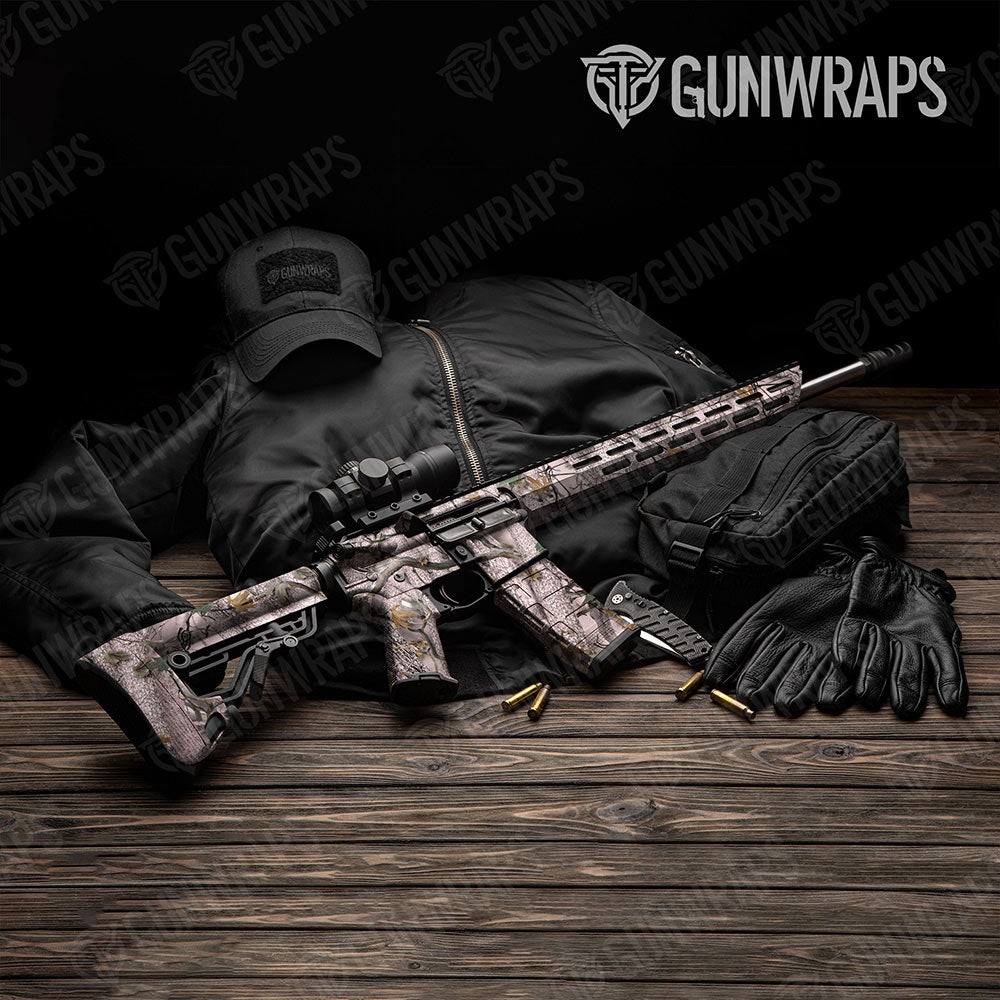 Nature Pink Forest AR-15 Gun Skin Vinyl Wraps